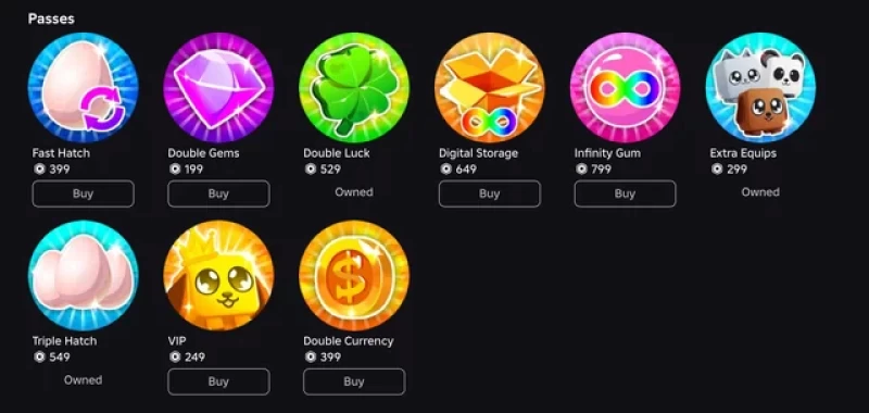Bubble Gum Simulator - Unlock All Game Passes