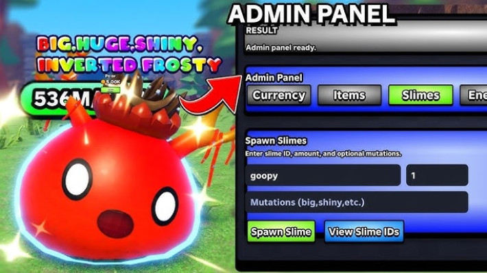 Slime RNG (Roblox) - Admin Panel