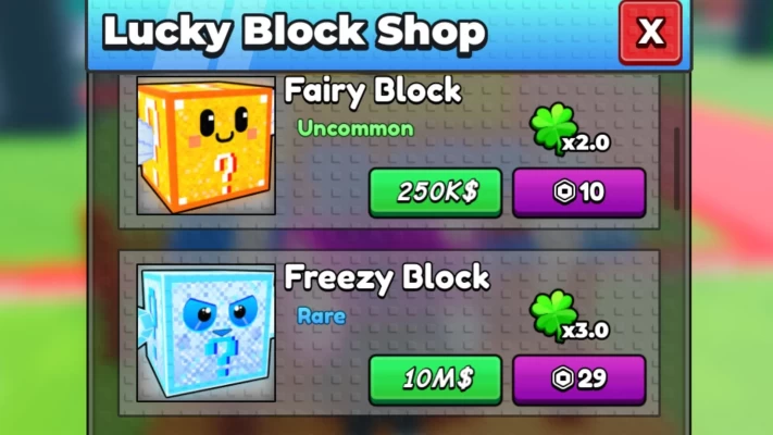 Be a Lucky Block (Roblox) - 20 Rare Blocks