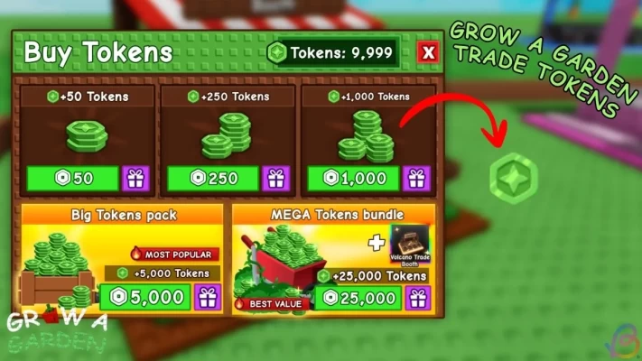 Grow a Garden (Roblox) - 10,000 Trade Tokens