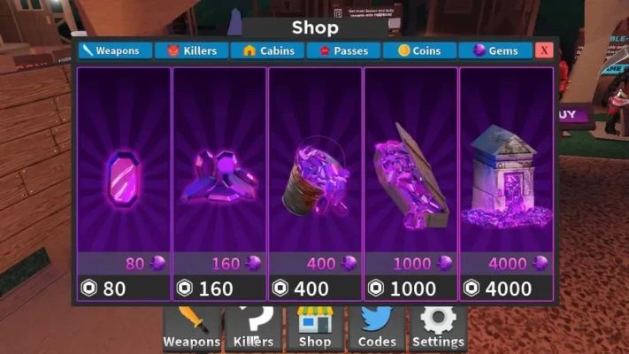 Survive the Killer - 10,000 Free Gems