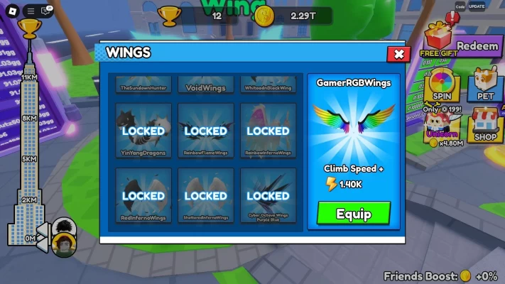Climb and Jump Tower - All Wings