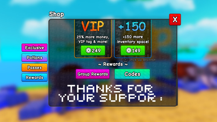 Plants Vs Brainrots (Roblox) - Free VIP