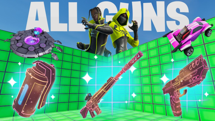 Crazy 1v1 FFA - All Guns, Rides & Secrets